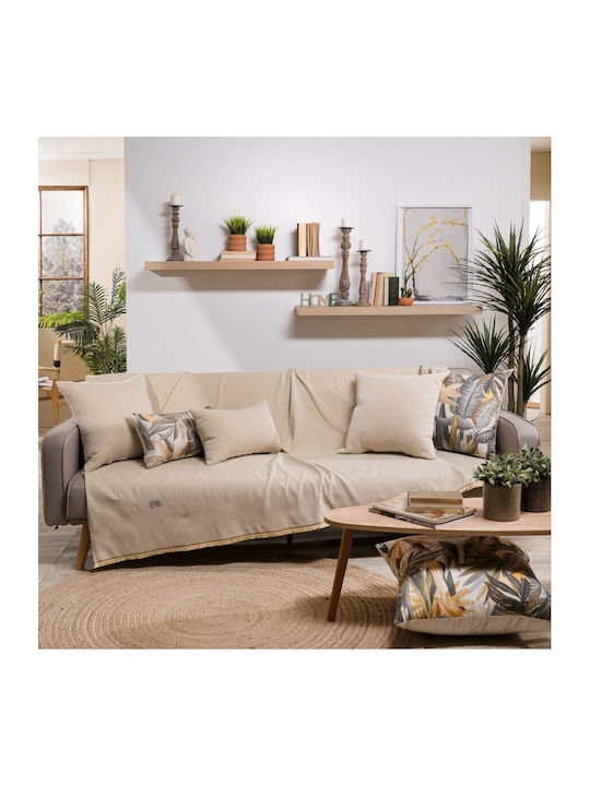 Teoran Bari Viersitzer-Sofa Überwurf Chenille 1...
