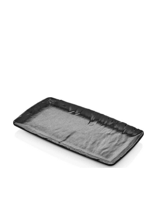 Yuk Piață De Servire Rectangulară Din Melamină Neagră 32.5x17.5cm Yuk Piață De Servire Rectangulară Din Melamină Neagră 32.5x17.5cm