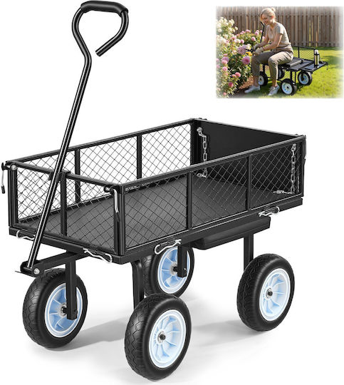 Plastic Garden Cart with Maximum Load Capacity 226kg