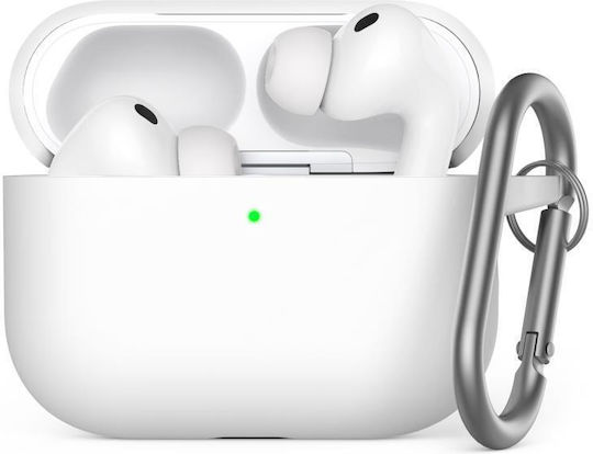 AHAstyle Wg184 Silicone Case with Hook in White Color for Apple AirPods Pro 3