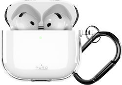Puro Husă din Silicon cu Cârlig în Culoare Roz pentru Apple AirPods 4 Puro Husă din Silicon cu Cârlig în Culoare Roz pentru Apple AirPods 4
