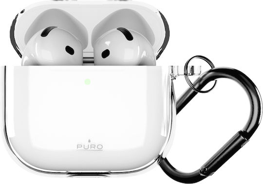 Puro Θήκη Σιλικόνης με Γάντζο σε Ροζ χρώμα για Apple AirPods 4