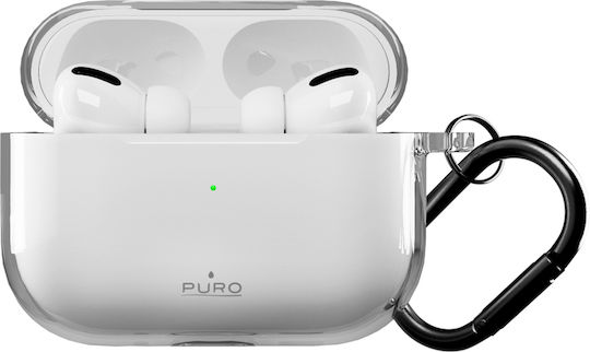 Puro Θήκη Σιλικόνης με Γάντζο σε Ροζ χρώμα για Apple AirPods Pro 3
