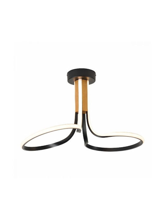 Spot Light Κρεμαστό Φωτιστικό Μαύρο LED με Ρυθμιζόμενο Λευκό Φως