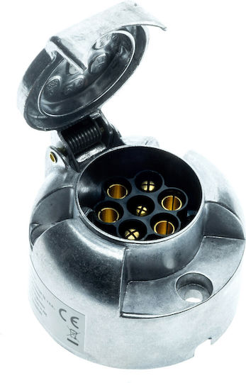 Einparts Automotive 7-pin 12v Aluminum Trailer Socket Housing