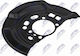 Έλασμα Πιτσιλίσματος Δισκόπλακα Toyota Auris 2012-2018 2.0l Hatchback Toyota Auris 2012-2018 1.6l Hatchback Toyota Auris 2012-2018 1.4l Hatchback