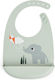 Done by Deer Waterproof Silicone Baby Bib with Pocket Playground Green