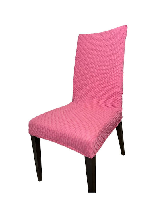 Kraft World Elastic Chair Cover Pink 40cm 6pcs