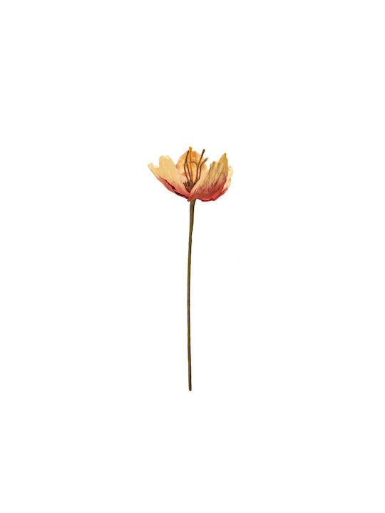 Decorative Tulip Flower Paper Iron Orange 16 X H75 Cm