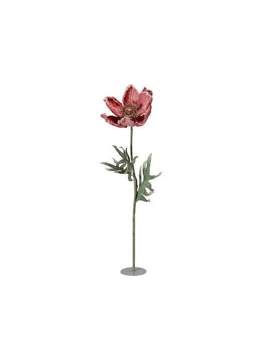 Decorative Flower Base Poppy Paper Iron Pink Ø30 X 50 X H200 Cm Hintsdeco
