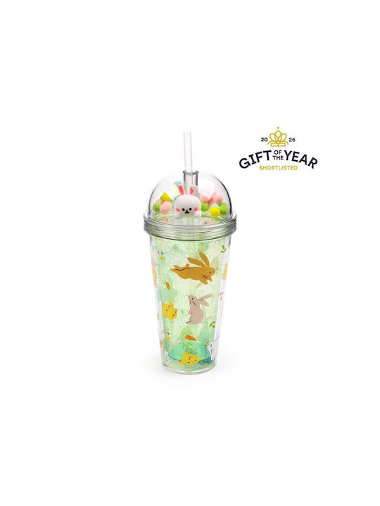 Puckator Чаша от Стъкло със Сламка