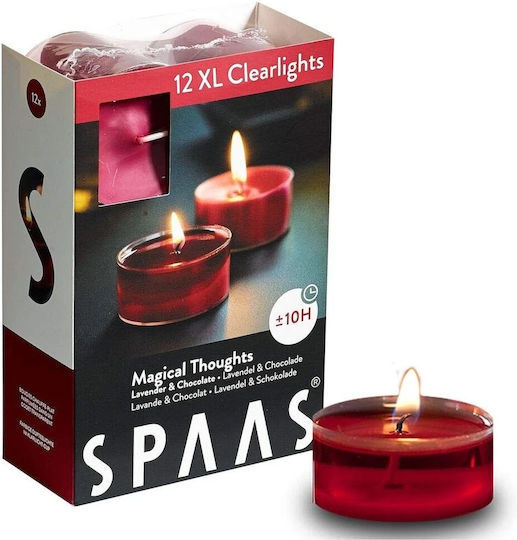Spaas Teelichter Aromatisch in Rote Farbe (bis zu 10 Stunden Dauer) 12 Stück Spaas Teelichter Aromatisch in Rote Farbe (bis zu 10 Stunden Dauer) 12 Stück