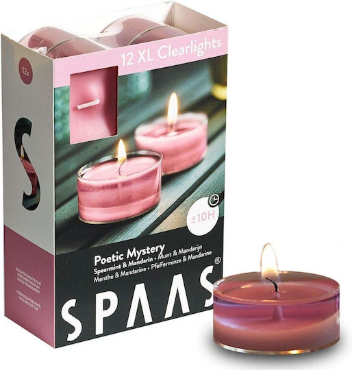 Spaas Teelichter Aromatisch in Rosa Farbe (bis zu 10 Stunden Dauer) 12 Stück Spaas Teelichter Aromatisch in Rosa Farbe (bis zu 10 Stunden Dauer) 12 Stück
