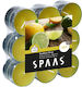 Spaas Aromatic Tealights In Yellow Colour Up To 8 Hours Duration 18 Pieces