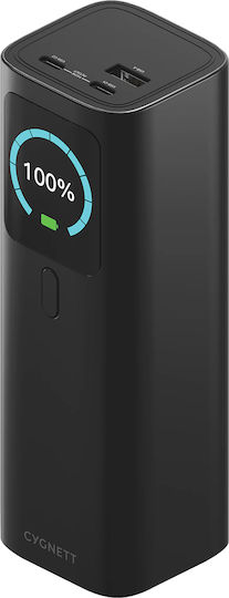 Cygnett Power Bank 27000mAh 148W με Θύρα USB-A και 2 Θύρες USB-C Μαύρο