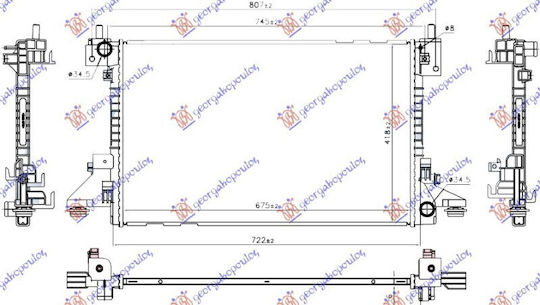 Радиатор 1.4 Бензинов Хибриден 675x420x16 Koyo Opel Ampera 11 1300322 1 Бр