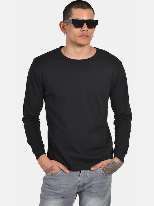 Berto Lucci Long Sleeve Black Blouse