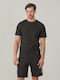 Herrenblusen Polo T-Shirt Schwarz