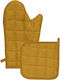 Kentia Fabric Yellow Oven Mitt 2 Pieces