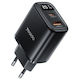 Yesido Incarcator Fără Cablu cu Port USB-A și Port USB-C 20W Power Delivery / Quick Charge 3.0 Negru