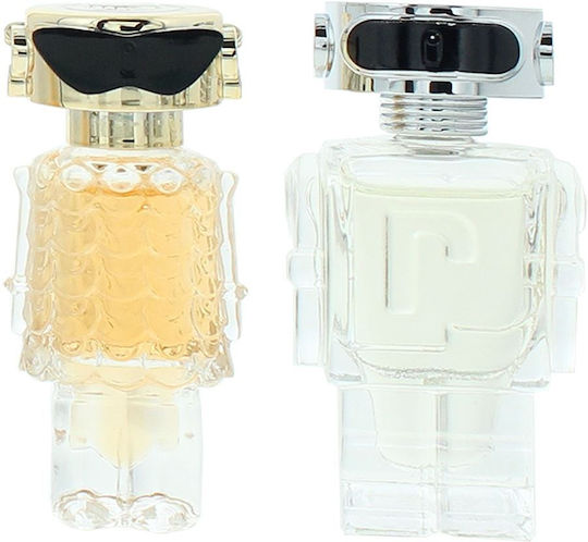 Paco Rabanne Set Fame Eau De Parfum Pentru Femei 4 Ml Miniatură + Phantom Eau De Toilette Pentru Bărbați 4 Ml Miniatură