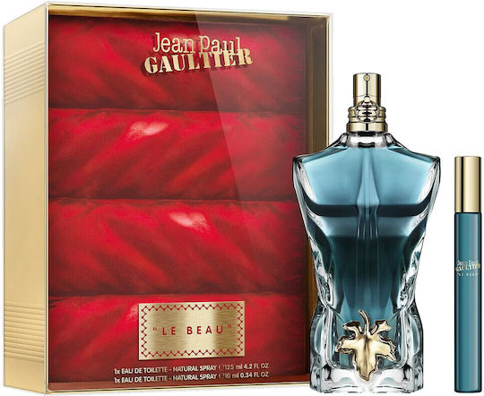 Set Jean Paul Gaultier Le Beau Eau De Toilette Men 125 Ml + Le Beau Eau De Toilette Men 10 Ml