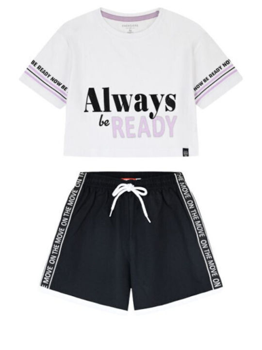 Kids Set with Shorts Summer 2 Pieces Black