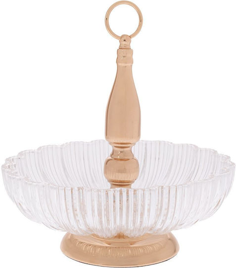 Iliadis Obstschale Metallisch Transparent 30x30x32,5cm