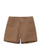 Kids Shorts Bermudas Fabric Light Brown