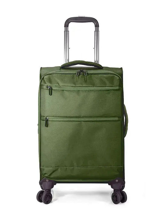 Benzi Medium Fabric Khaki Travel Suitcase with ...