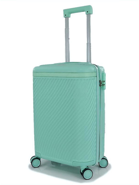 Forecast Lsdq-04 Kids Cabin Hard Travel Suitcase Green With 4 Wheels