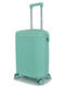 Forecast Lsdq-04 Kids Cabin Hard Travel Suitcase Green With 4 Wheels