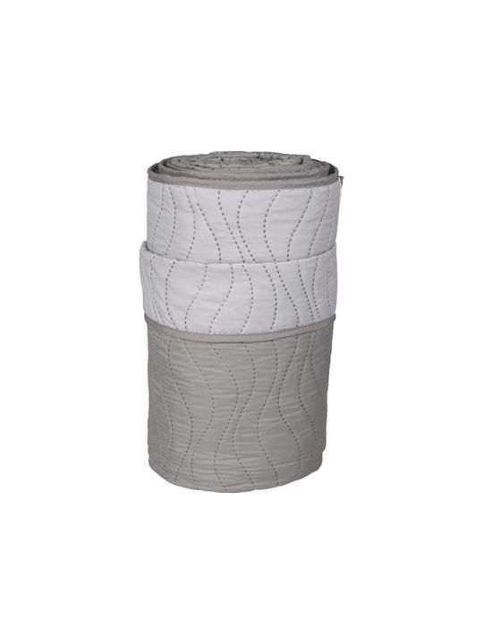 Kipper Wave Coverlet Double Microfiber Gray 220...