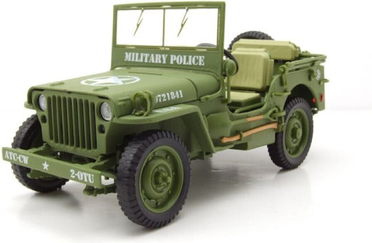 1/18 Jeep Willys Military Police Army Green 1944
