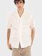 Short Sleeve Cotton Shirt Ecru
