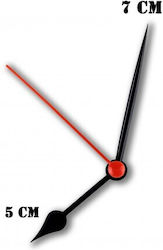 Plastik Uhrenzeiger Schwarz 5-7cm