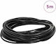 Vidaxl Black Leather Rope Ø2.5 mm X 5 m Leather