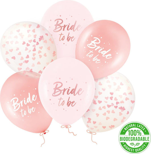 Luftballons Bride To Be Rose Gold 12’’ – Biologisch Abbaubare Verpackungen 6 Stück