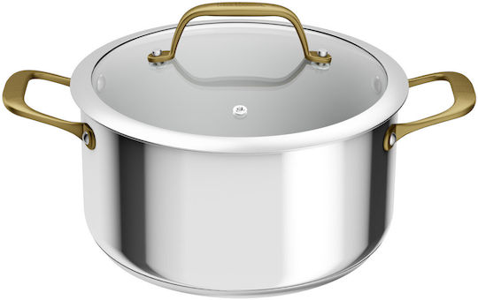 Tefal Deep Stainless Steel Pot 5.4lt / 24cm