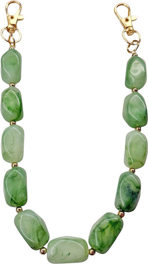 2-2604 Decorative Bag Chain Beads Savil Green