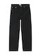 Herren Jeanshose Loose Fit Washed Schwarz