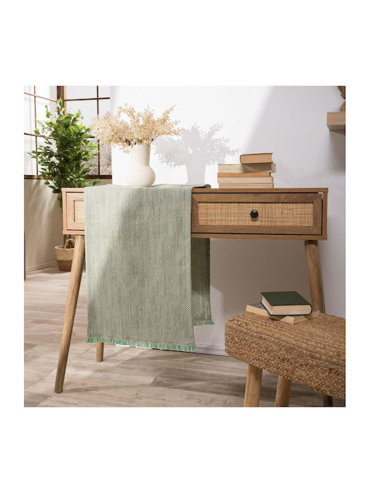 Teoran Runner Bumbac Verde 45x180 cm