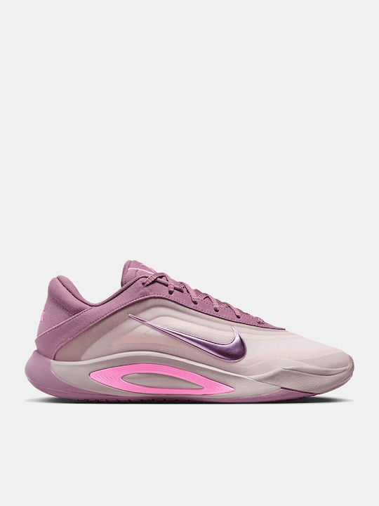 Nike A'One "Dog Mom" Low Basketball Shoes Viole...