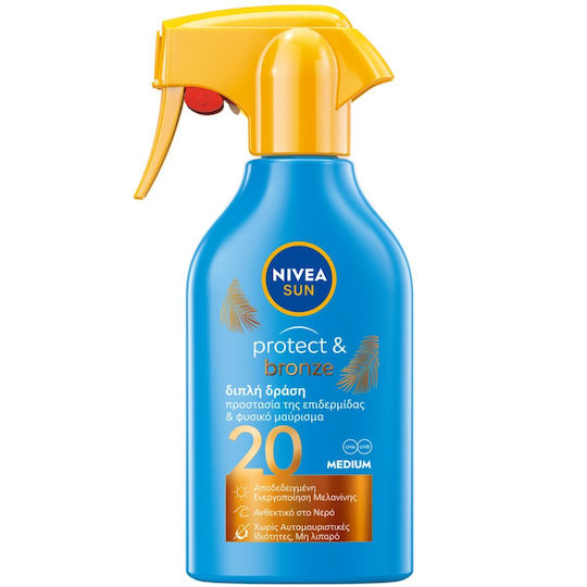 Nivea Sun Protect & Bronze Sunscreen Body Milk SPF20 in Spray 250ml