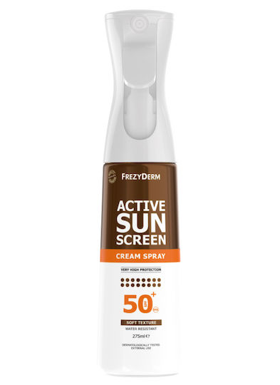 Frezyderm Active Αντηλιακή Κρέμα Προσώπου & Σώματος SPF50+ με Χρώμα σε Spray 275ml