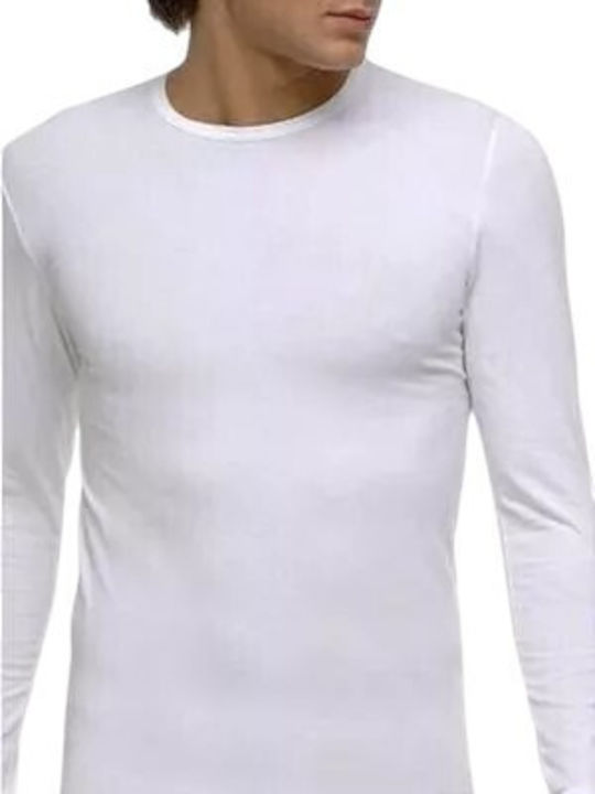 Men's Long Sleeve Undershirt White