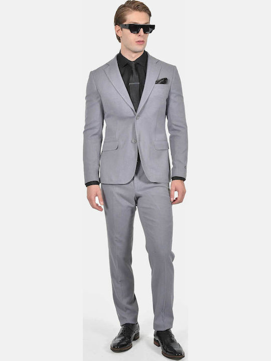 Berto Lucci Winter Men's Suit with Slim Fit Lig...
