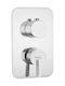 Deante Built-in Mixer & Mouthpiece Set for Shower Silver
