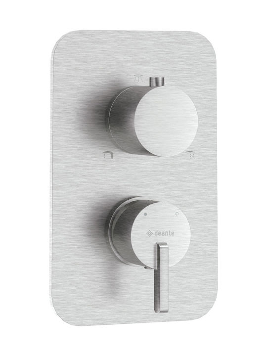 Deante Built-in Mixer & Mouthpiece Set for Shower Gray 5907650832355