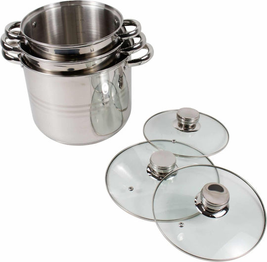 Royalty Line Töpfe Set aus Rostfreiem Stahl 3 Teile